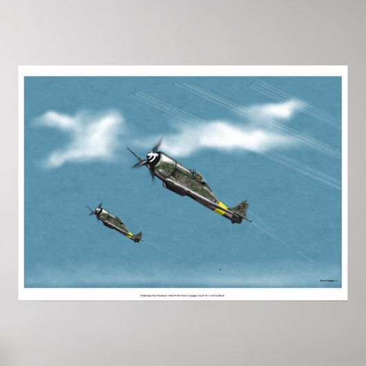 Poster Défendre la montée d'énergie Reich Fw190 (Devant)