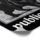 Poster Défendre votre bibliothèque publique locale Funny (Coin)