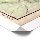 Poster Défense de Charleston SC Carte 1778 (Coin)