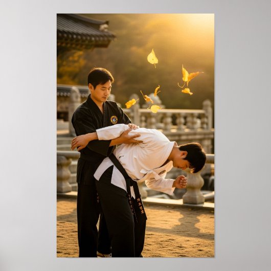Poster Défense personnelle Hapkido coréen (Devant)