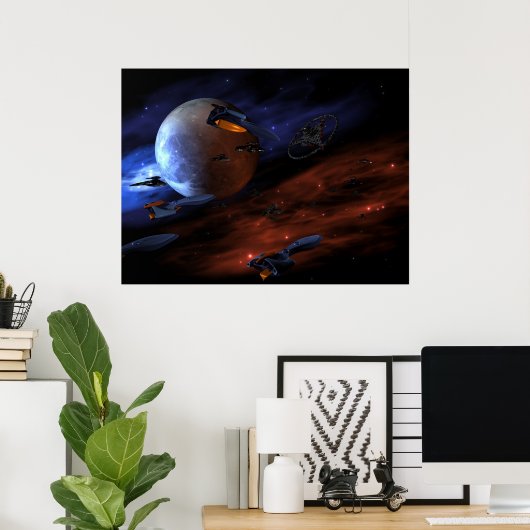 Poster Défense planétaire (Bureau à domicile)