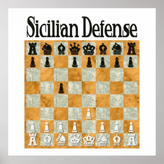 Poster Défense sicilienne (Devant)