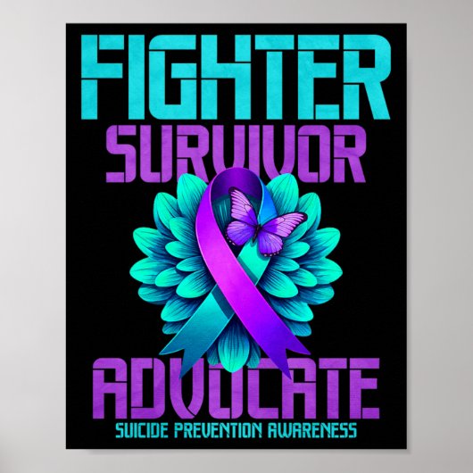Poster Défenseur Premium des survivants de combat (Devant)