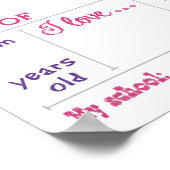 Poster d'effacement à sec Framable dès le premier  (Coin)