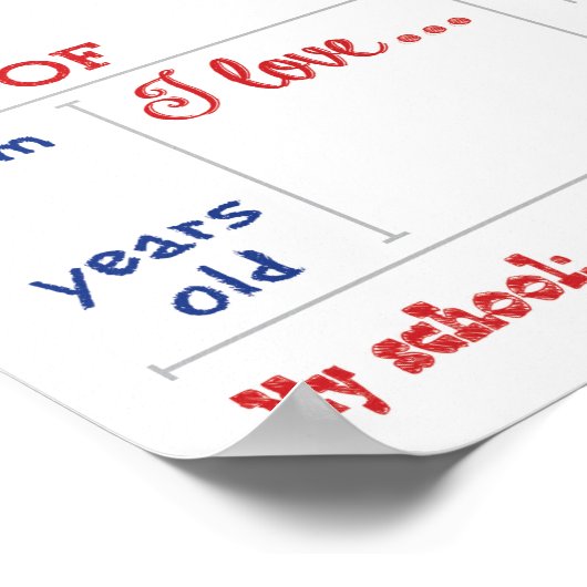 Poster d'effacement à sec Framable dès le premier  (Coin)