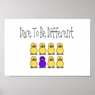 Poster Défi à être différent