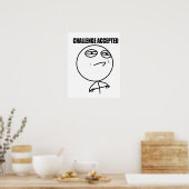 Poster Défi accepté (Cuisine)