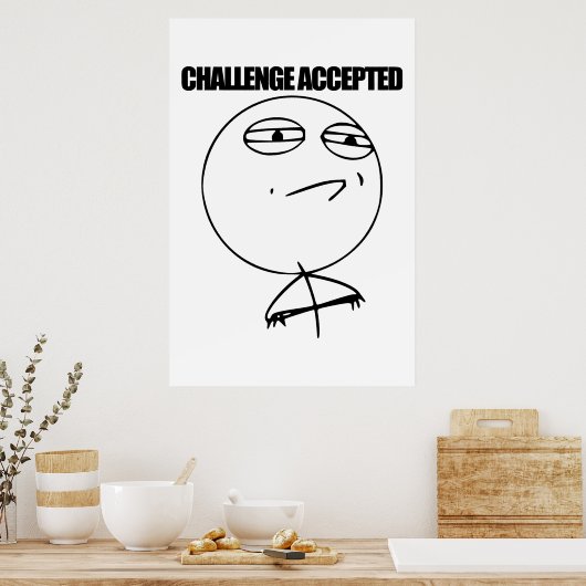 Poster Défi accepté (Cuisine)