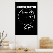 Poster Défi accepté (Cuisine)