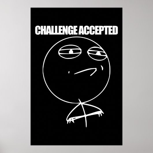 Poster Défi accepté (Devant)