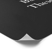 Poster Défi Citation Inspiration Lion noir et blanc (Coin)