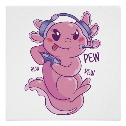 Poster Défi de jeu Axolotl Blast (Devant)