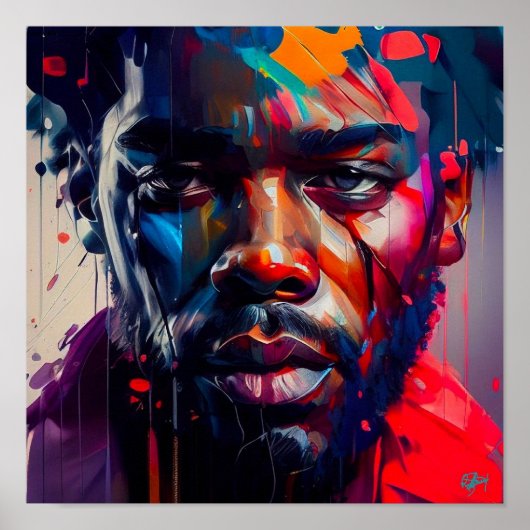 Poster Défi de l'homme noir (Devant)