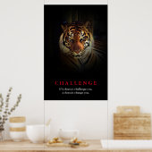 Poster Défi de motivation du tigre (Cuisine)