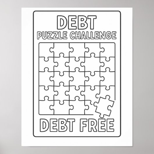 Poster Défi de résolution de l'énigme de la dette Suivi d (Devant)