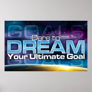 Poster Défi pour rêver votre objectif ultime