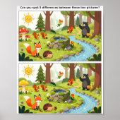 Poster Défi Trouver les Différences – Apprentissage pour  (Devant)