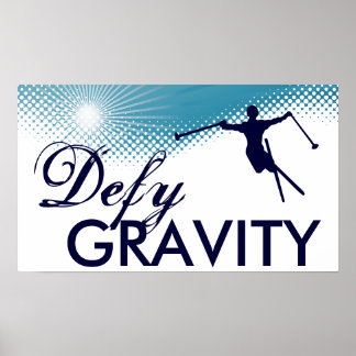 Poster défier le ski de gravité