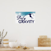 Poster défier le ski de gravité (Cuisine)