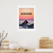 Poster Défiez vos limites - Motivationnel (Cuisine)