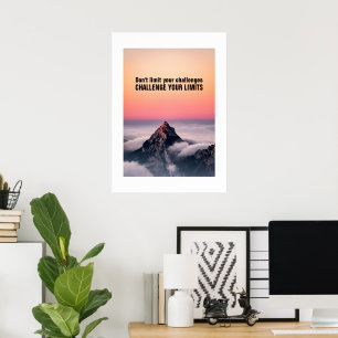 Poster Défiez vos limites - Motivationnel