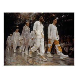 Poster Défilé de mode streetwear futuriste