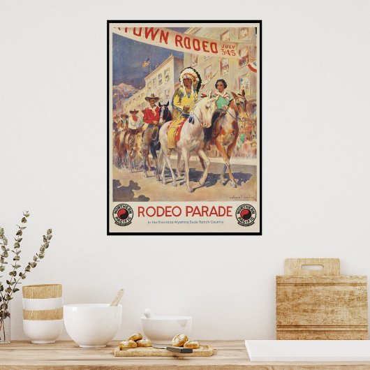 Poster Défilé de rodéo (Cuisine)