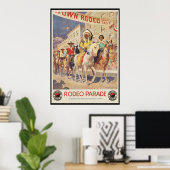 Poster Défilé de rodéo (Bureau à domicile)