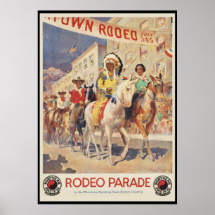 Poster Défilé de rodéo