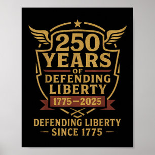 Poster Défilé militaire de l'armée américaine patriotique