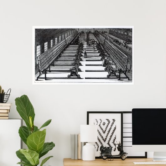 Poster Défilement de la molécule (Bureau à domicile)