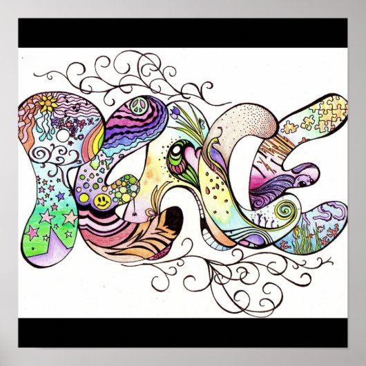 Poster Défilement de la paix (Devant)