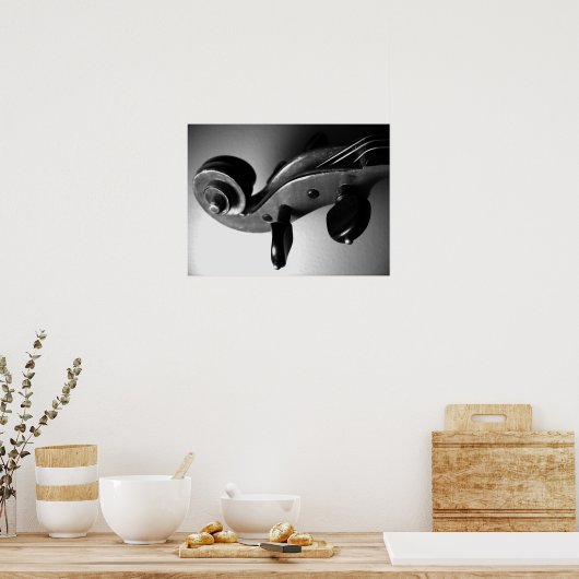 Poster Défilement de violon (Cuisine)