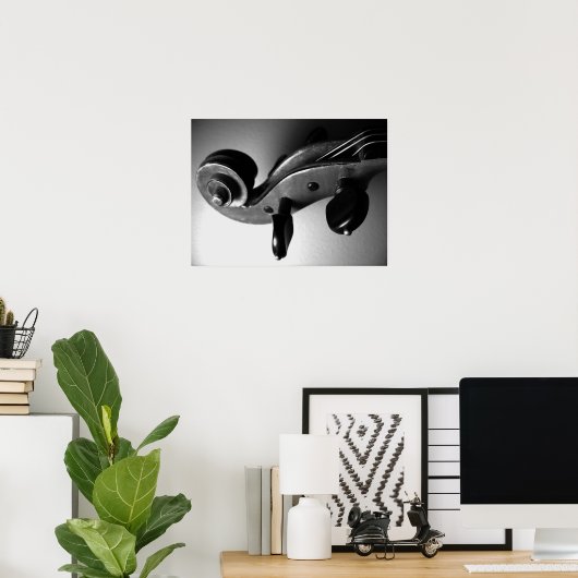 Poster Défilement de violon (Bureau à domicile)