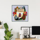 Poster Défilement de vol intérieur (Bureau à domicile)