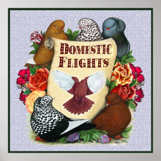 Poster Défilement de vol intérieur (Devant)