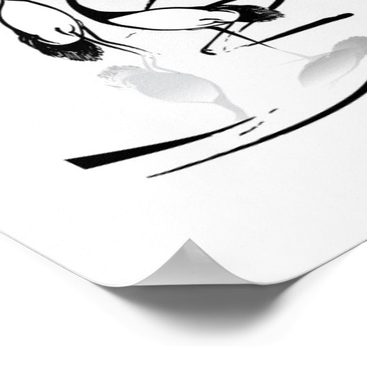 Poster Défilement Oriental vertical (Coin)