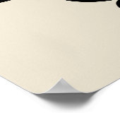 Poster Défiler Damask Art I Black Grey Crème (Coin)