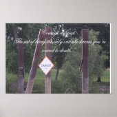 Poster défini par le courage (Devant)