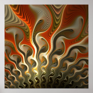 Poster Définir les flammes Abstraites des Phasers