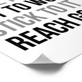 Poster Définir l'objectif Planifier Obtenir le travail (Coin)