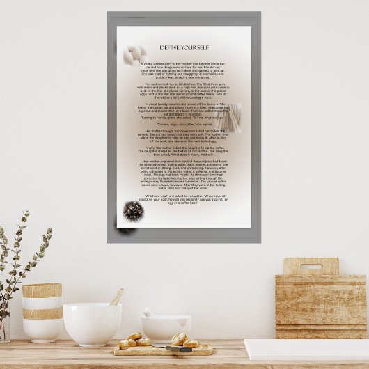 Poster Définir soi-même (Cuisine)