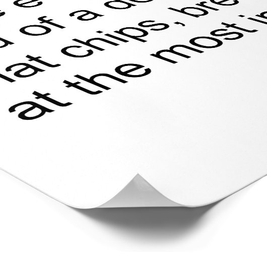 Poster Définition à deux branches (Coin)