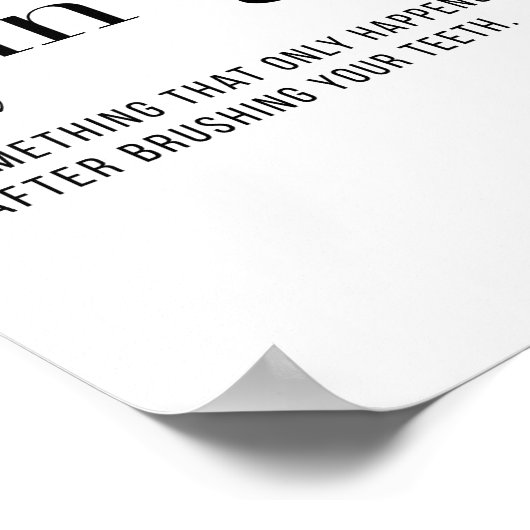 Poster Définition Affamé (Coin)