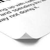 Poster Définition amusante de la retraite (Coin)