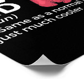 Poster Définition amusante d'enfant de boîte (Coin)