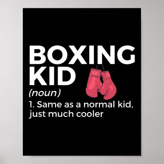 Poster Définition amusante d'enfant de boîte (Devant)