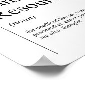 Poster Définition amusante des ressources humaines (Coin)