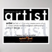 Poster Définition - Artiste (Devant)