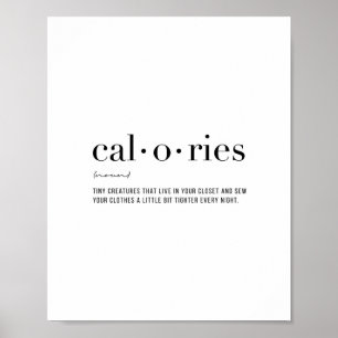 Poster Definition Calories